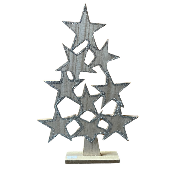 Wooden Christmas Tree from Stars