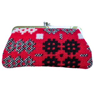 Welsh Tapestry Large Coin Purse - Red