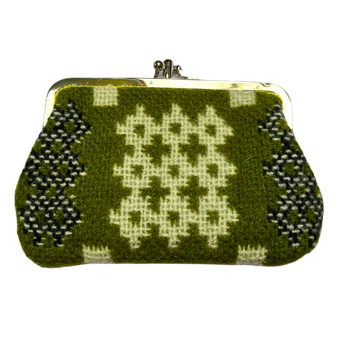 Welsh Tapestry Small Coin Purse - Green