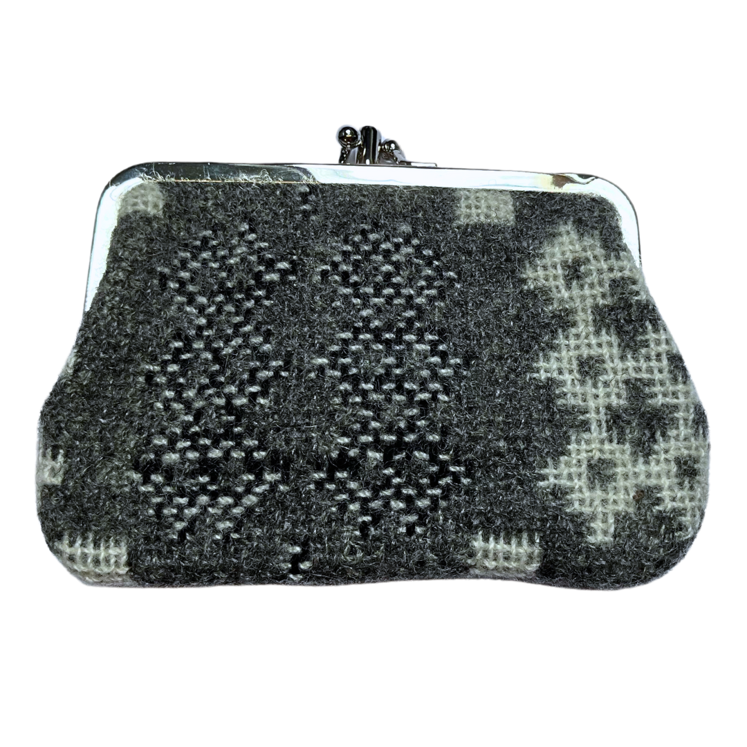 Welsh Tapestry Small Coin Purse - Grey