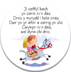 "Gee Ceffyl Bach" Children's Nursery Rhymes Coasters