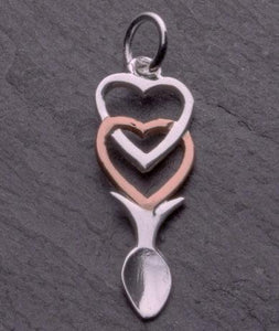 Love Spoon Pendant Necklace - DC33 Rose Gold