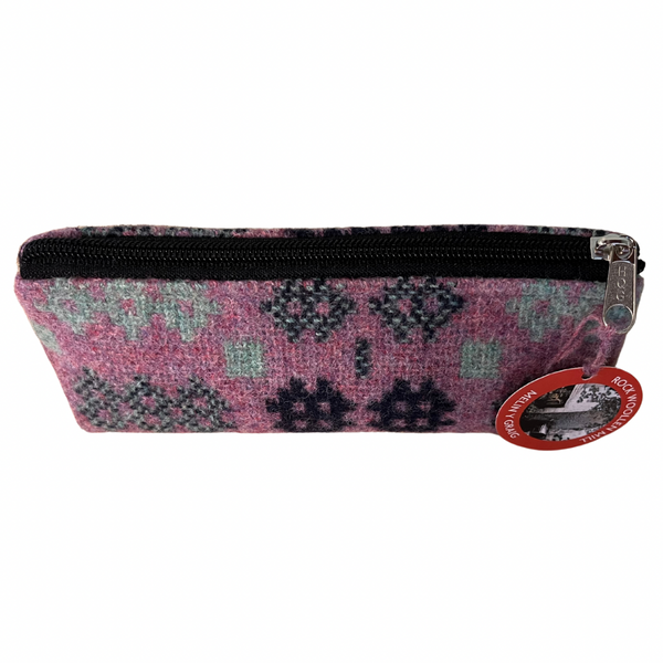 Welsh Tapestry Pencil Case - Pink Amaranth