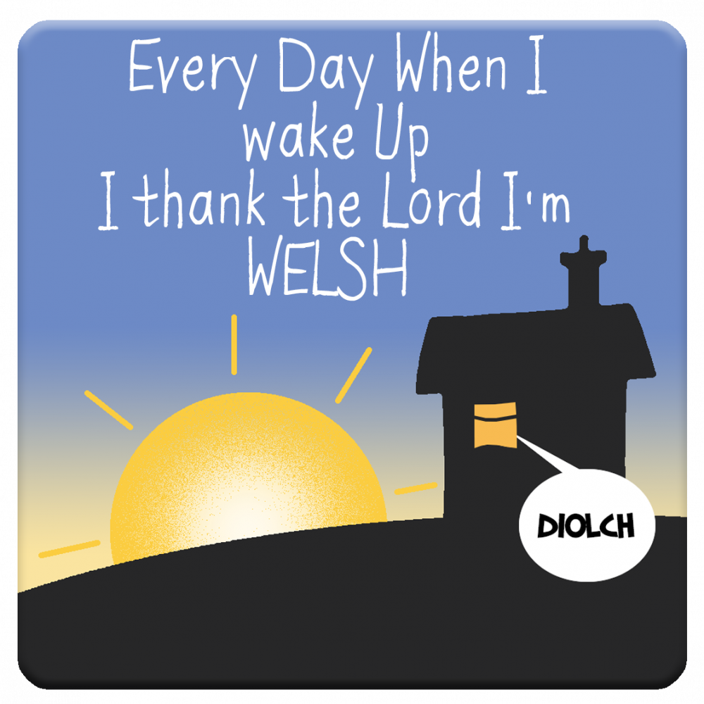 I Thank The Lord I'm Welsh Coaster