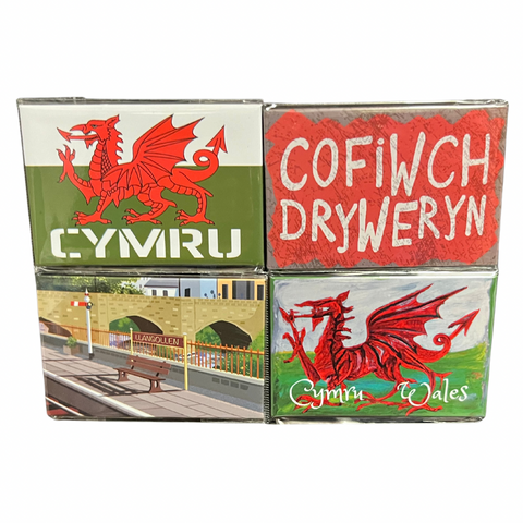 Llangollen Wales Magnets - Pack of 4 Magnets