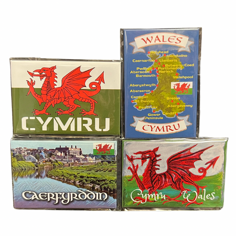 Caerfyrddin/Carmarthen Wales Magnets - Pack of 4 Magnets