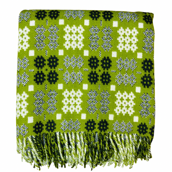 Tweli - Green Welsh Tapestry Throw