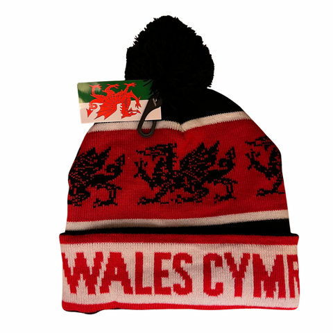 Wales Cymru Bobble Hat