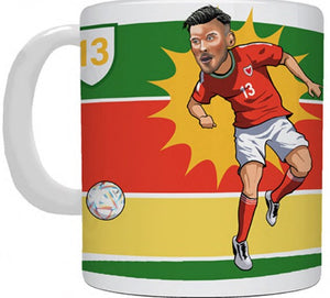 Kieffer Moore Welsh Football Player Mugs - Mugbys