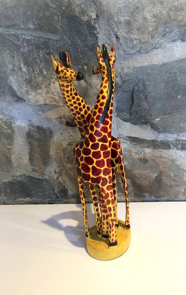 Kissing Giraffes from Kenya - Small