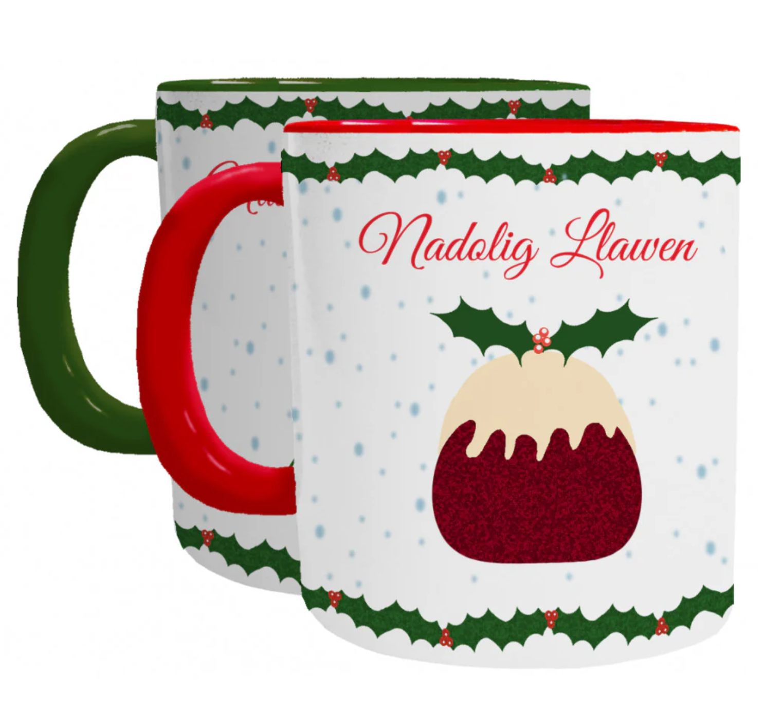 Christmas Pudding 'Nadolig Llawen' Mug - Mugby