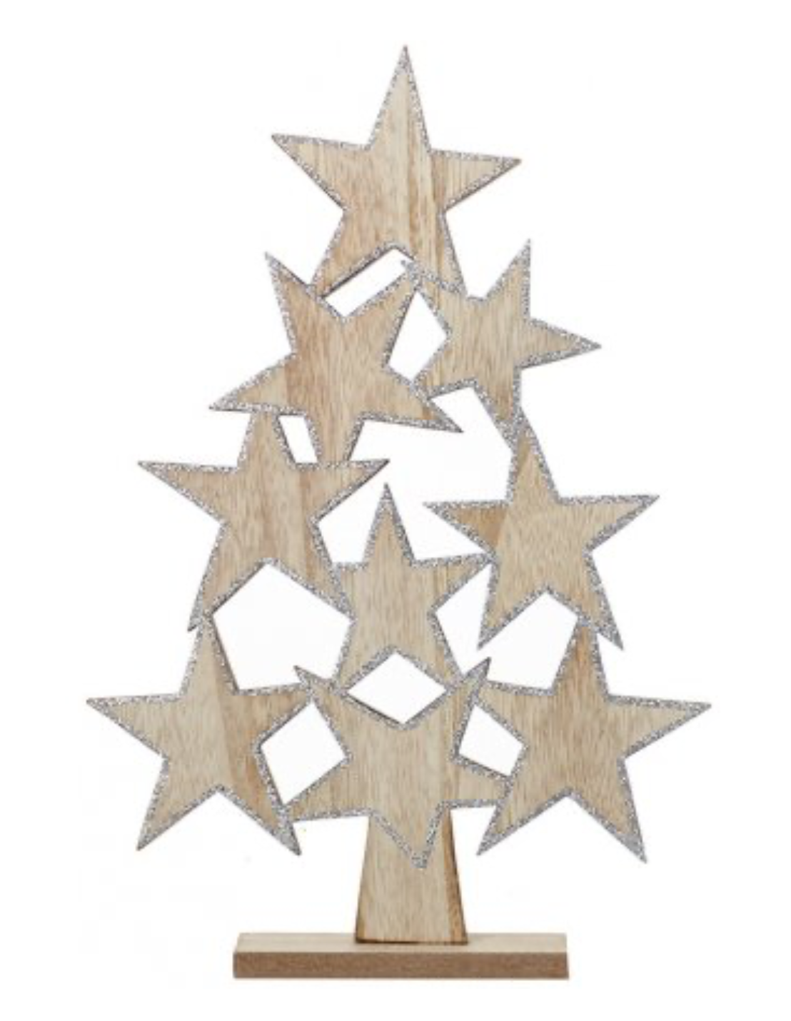 Wooden Christmas Tree from Stars