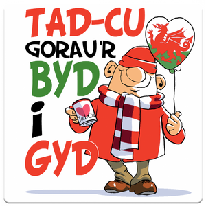 'Tad-cu Gorau'r Byd i Gyd' (Best Grandad South) Coaster