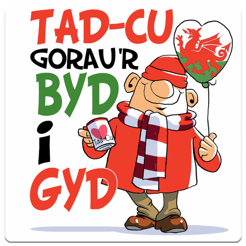 'Tad-cu Gorau'r Byd i Gyd' (Best Grandad South) Coaster