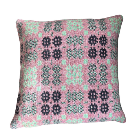 Pink Amaranth Welsh Tapestry Cushion Cover