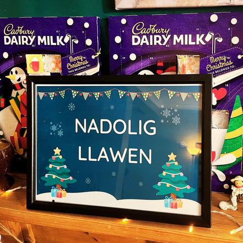 Nadolig Llawen (Merry Christmas) - Printiau Siriol