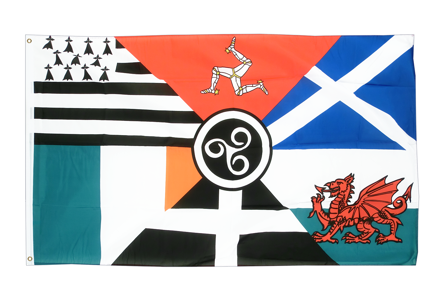 Celtic Nations Flag 5' x 3' - Welsh Flags