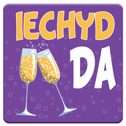 Mat Diod Iechyd Da gyda Prosecco