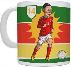 Connor Roberts Welsh Football Player Mugs - Mugbys