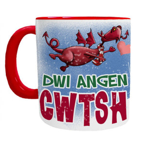 Dwi Angen Cwtsh Dragon Mug - Mugbys