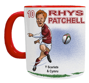 Rhys Patchell Mug - Wales Rugby Player Mug - Mugbys