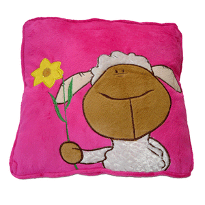 Pink Welsh Sheep cushion