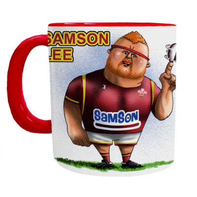 Samson Lee Mug - Wales Rugby Player Mug - Mugbys