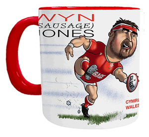 Wyn Jones Mug - Wales Rugby Player Mug - Mugbys